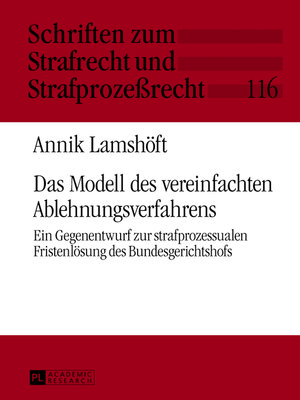 cover image of Das Modell des vereinfachten Ablehnungsverfahrens